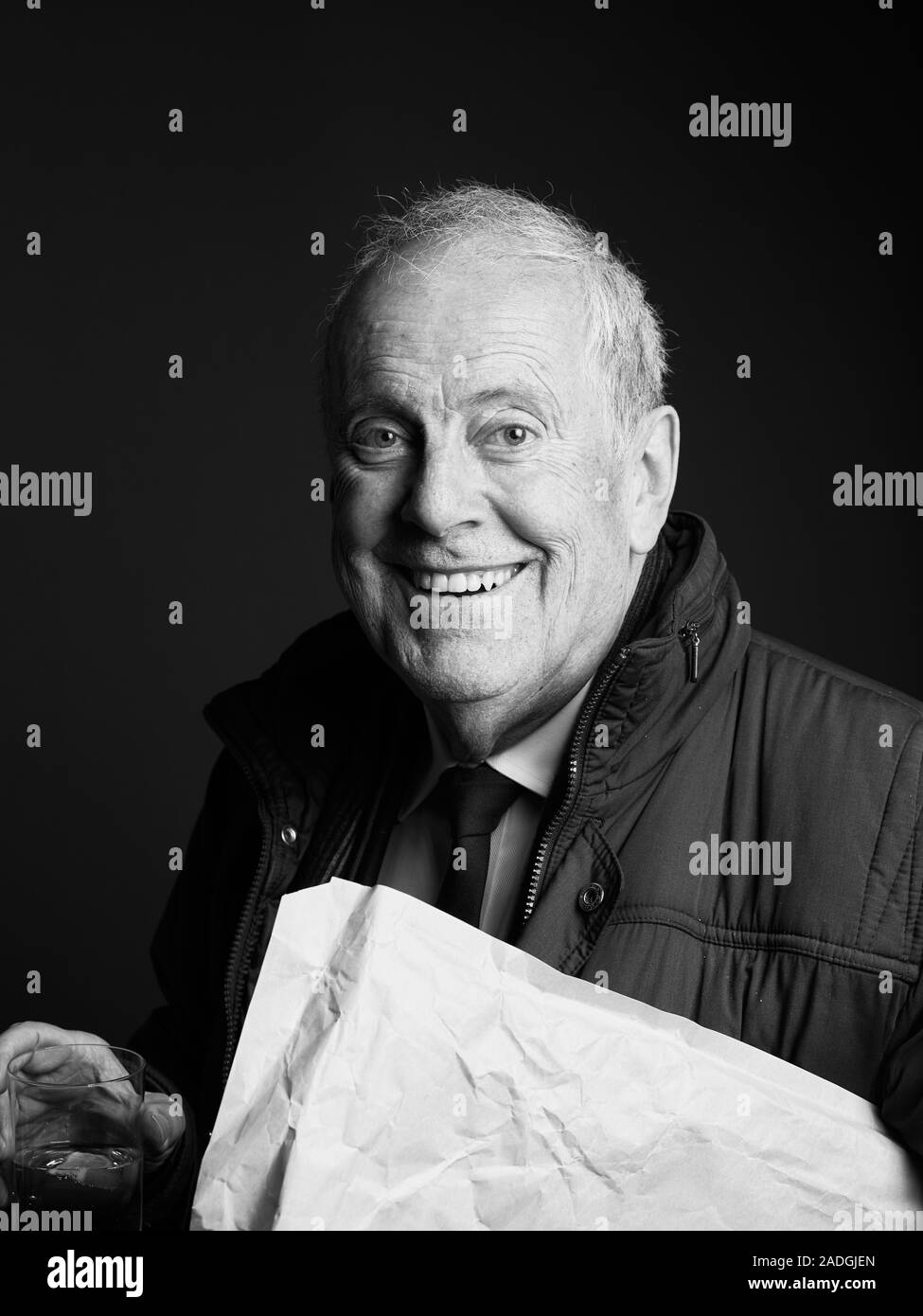 Gyles Brandreth au déjeuner littéraire Oldie ; 03/12/19 Banque D'Images