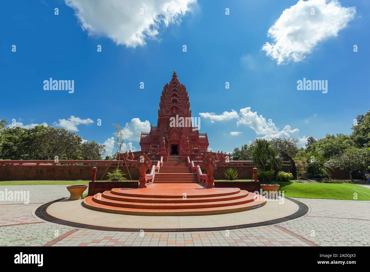 Wat Pa Khao Noi Kmehr Temple de style, c'est le fameux billet d'attraction de Buriram province, la Thaïlande. Banque D'Images