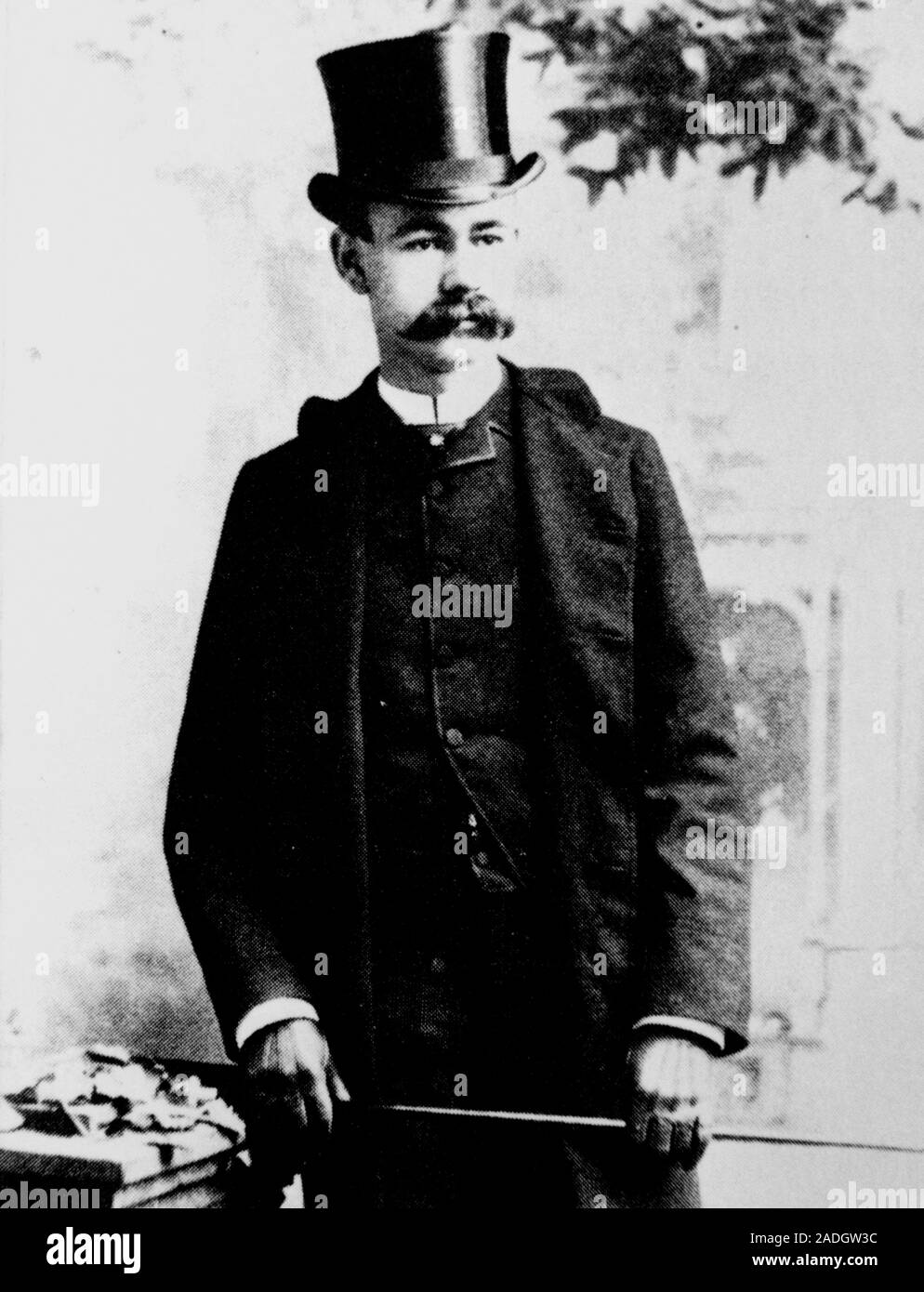 Herman Hollerith. Vue de l'informaticien américain Herman Hollerith (1860-1929). Pizzeria Venezia a conçu un système de commande jeu de manipulation Banque D'Images