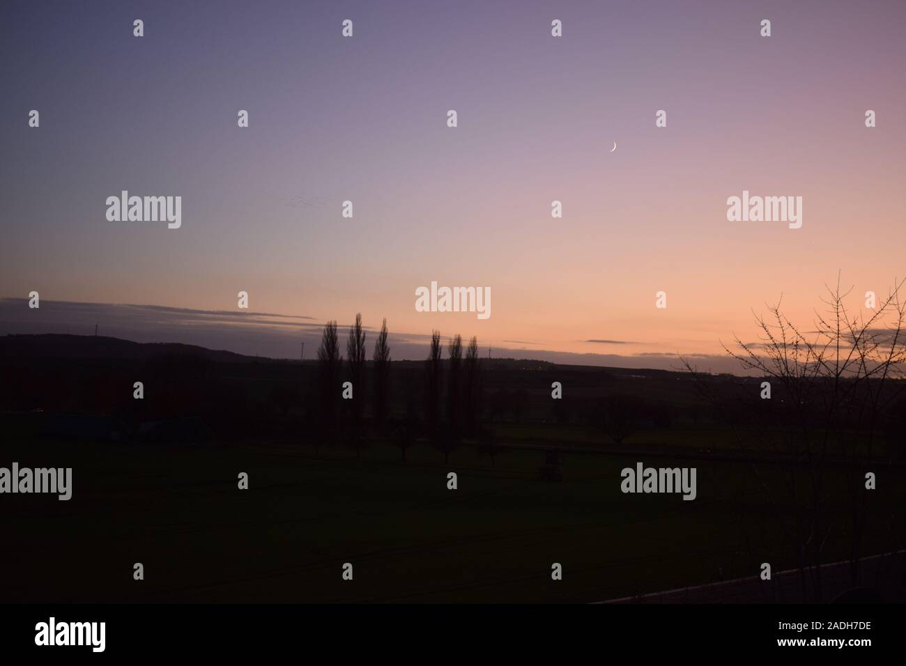 De soleil colorés, dans l'Eifel Banque D'Images
