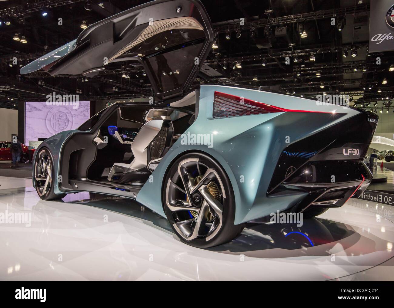 LOS ANGELES, CA/USA - 20 NOVEMBRE 2019 : une Lexus LF-30 electric concept-car à la Los Angeles Auto Show. Banque D'Images