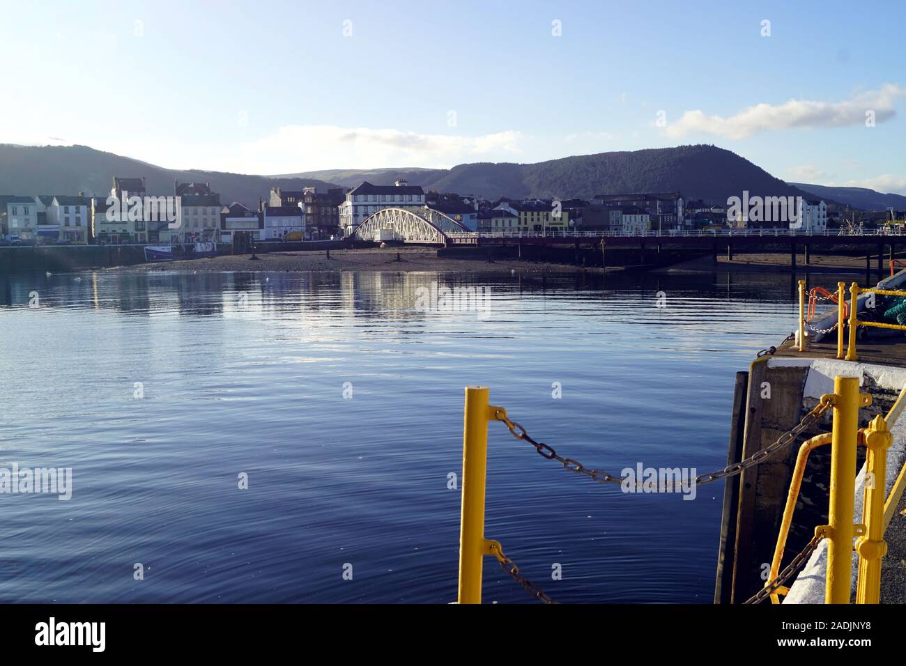La marée haute à Port Ramsey Ramsey, Ile de Man Banque D'Images