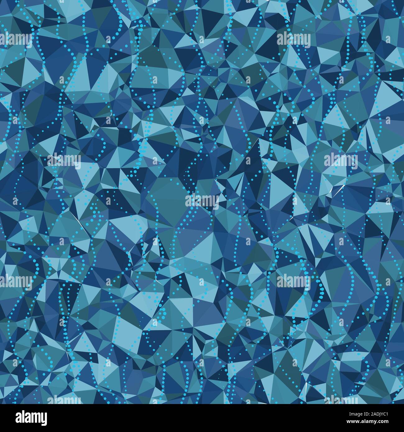 Triangle bleu transparente aléatoire de l'onde de l'eau Illustration de Vecteur