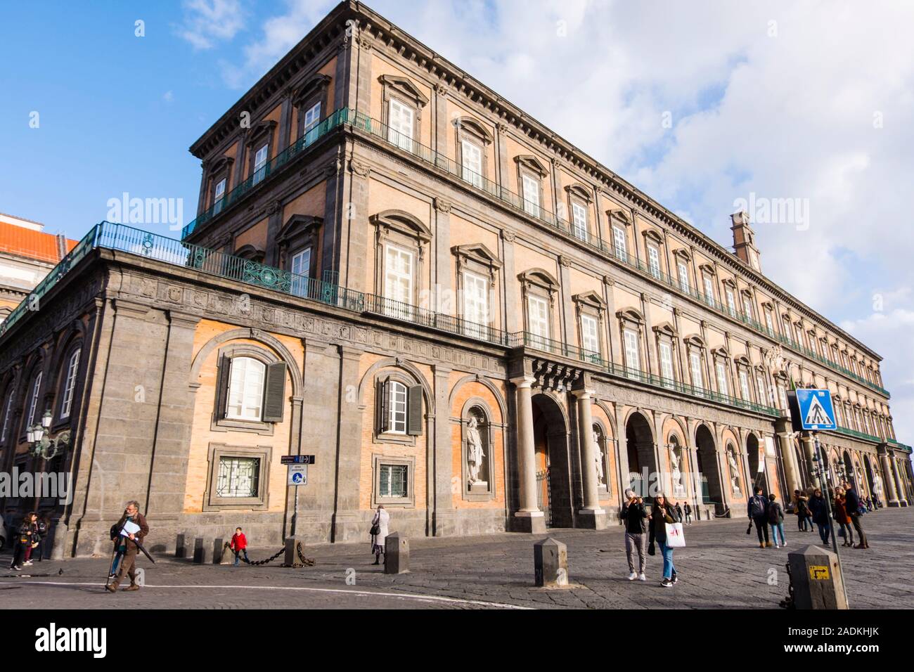 Le Palazzo Reale, le Palais Royal, Piazza del Plebiscito, Naples, Italie Banque D'Images