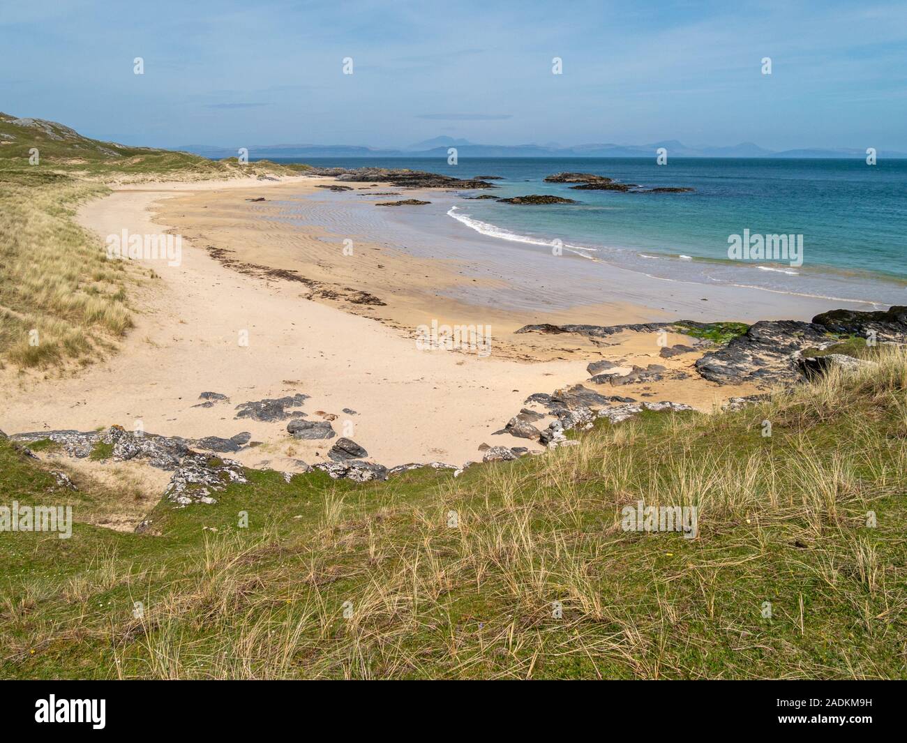 Balnahard beach, à l'île de Colonsay dans les Hébrides intérieures, Ecosse, Royaume-Uni Banque D'Images