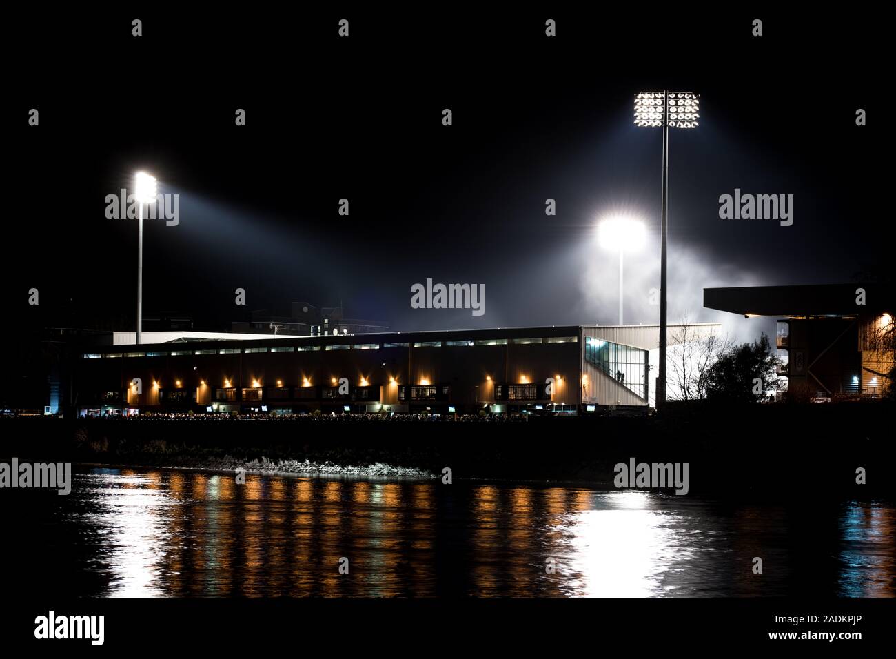 Le 03/04/2018 prises lors du match de Fulham Leeds United pendant leur campagne de promotion. Fulham a remporté le match 2-0 devant 21 538 à Craven Cottage. Banque D'Images