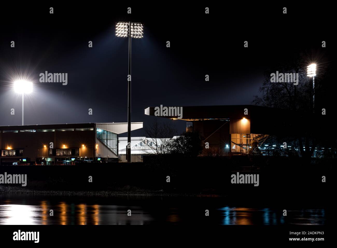 Le 03/04/2018 prises lors du match de Fulham Leeds United pendant leur campagne de promotion. Fulham a remporté le match 2-0 devant 21 538 à Craven Cottage. Banque D'Images