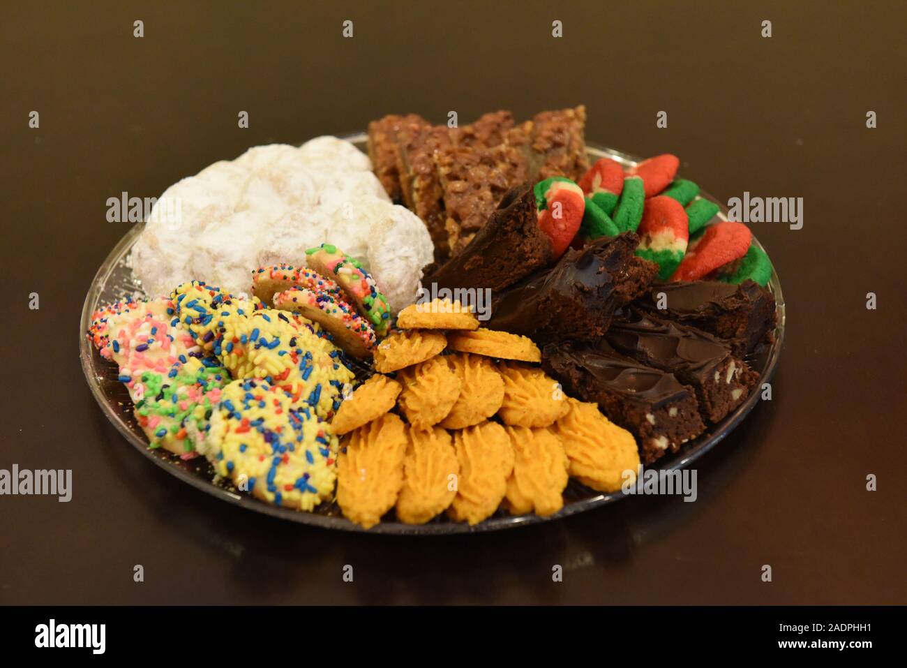 Assortiment de biscuits de Noël de diverses saveurs Banque D'Images
