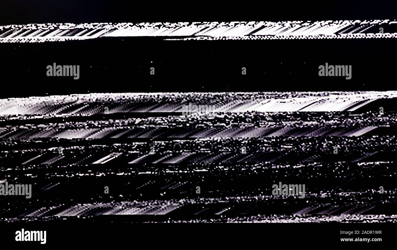 Plat du bruit statique effet glitch Banque D'Images