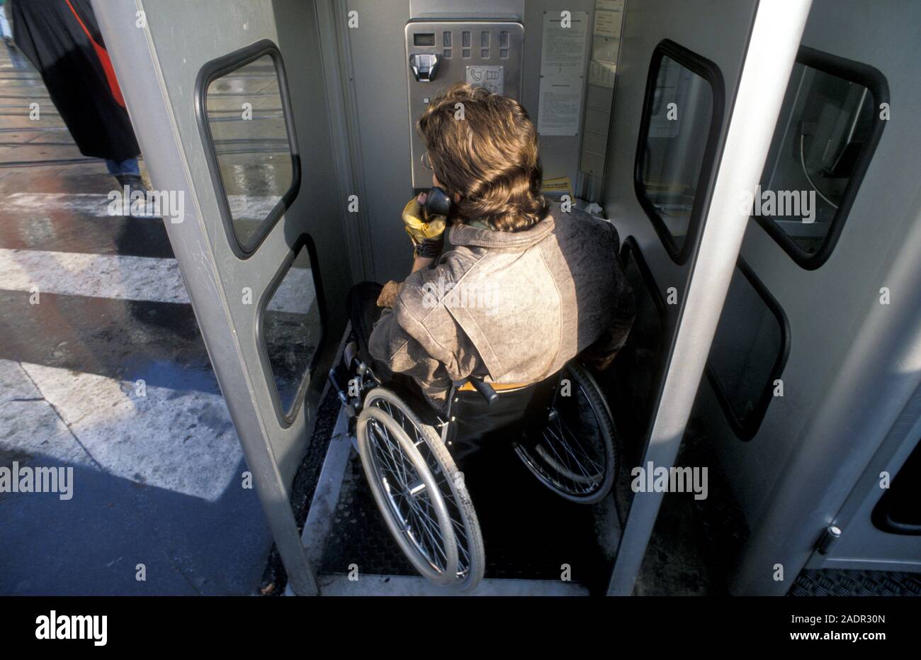 Rollstuhlfahrer - Personne handicapée Banque D'Images