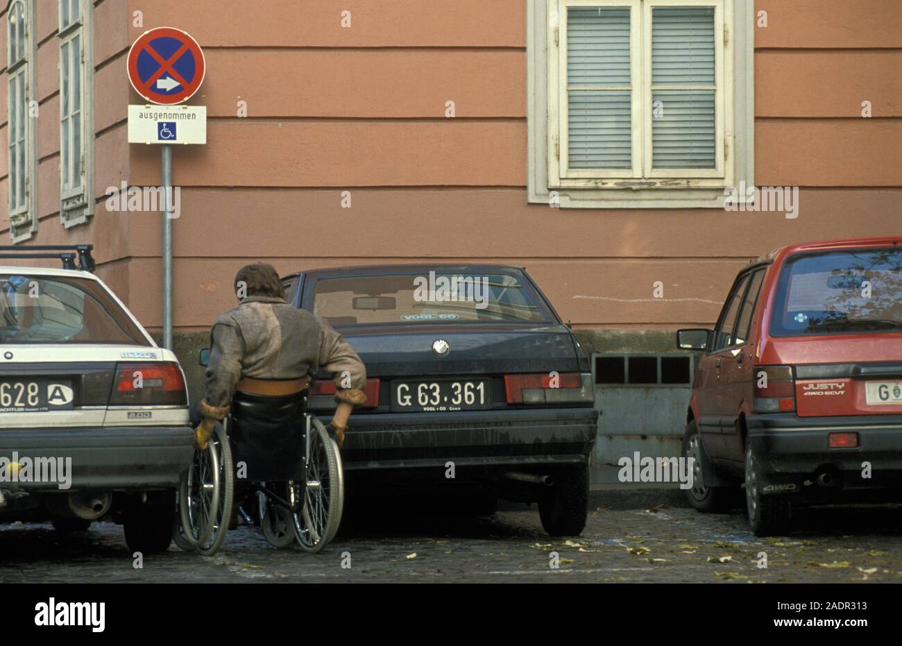 Rollstuhlfahrer - Personne handicapée Banque D'Images