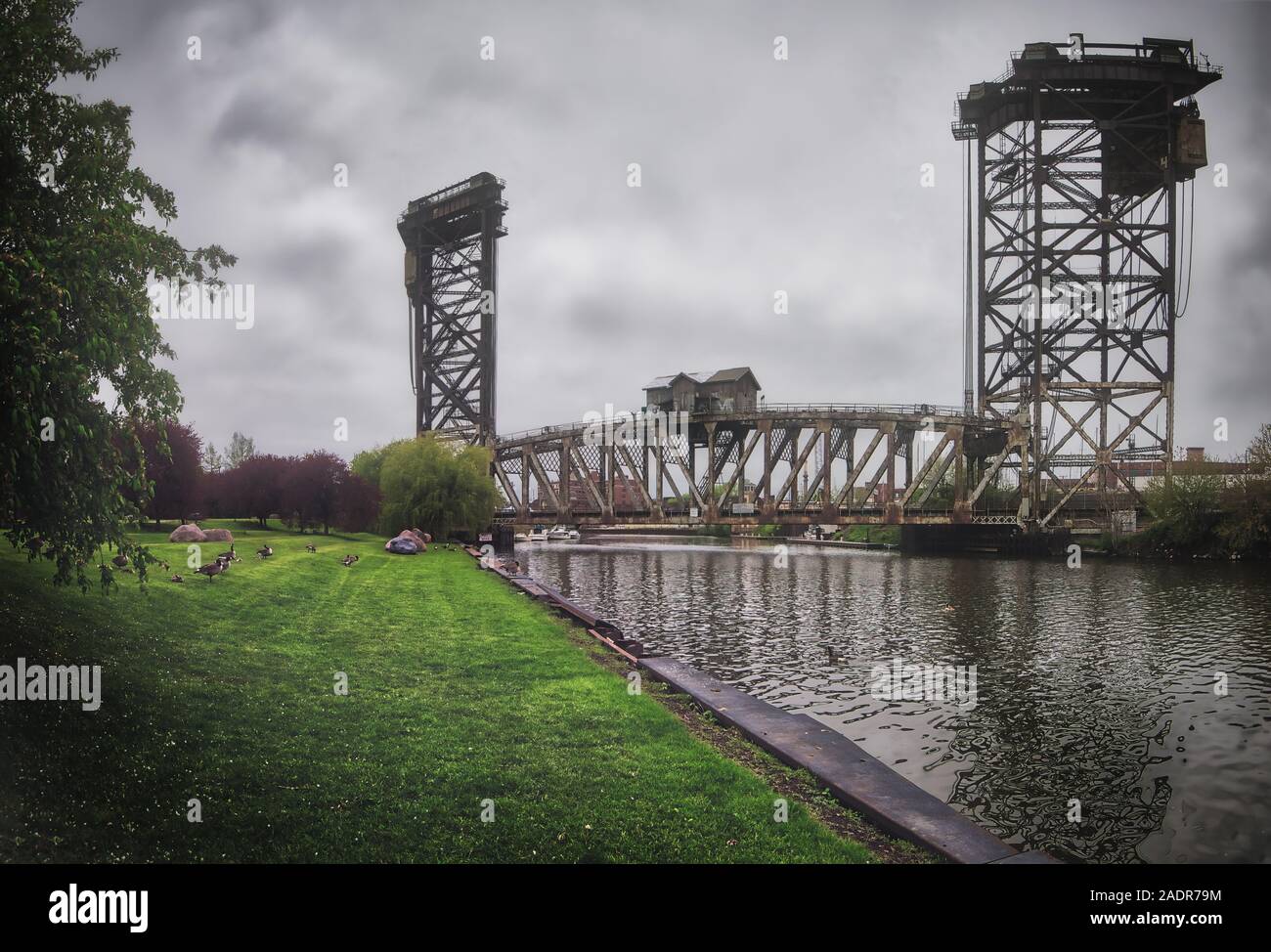 Petite maison sur le pont Banque D'Images