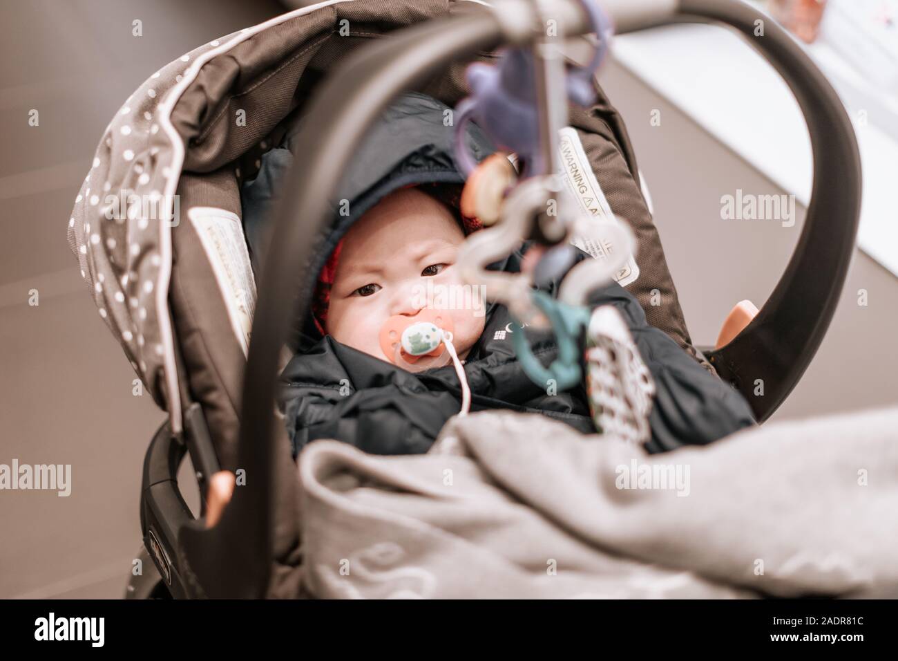 Petit Bebe Garcon Asiatique Suce Avec Assis Dans La Poussette Enfant Est De 6 Mois Photo Stock Alamy Petit Bebe Garcon Asiatique Suce Avec Assis Dans La Poussette Enfant Est De 6 Mois Photo Stock Alamy