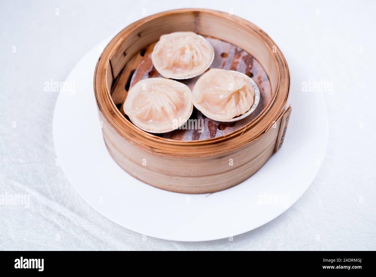 La vapeur chaude,Chinese Dumplings de porc,pains bun Banque D'Images