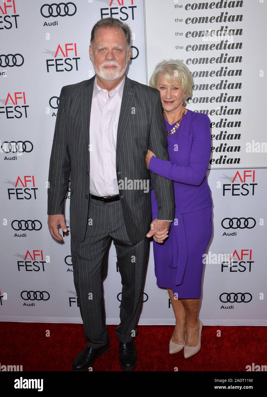 LOS ANGELES, CA. 11 novembre 2016 : l'actrice Dame Helen Mirren & mari réalisateur Taylor Hackford pour premiere de "le comédien", une partie de l'AFI Fest 2016, à l'Egyptian Theatre, à Hollywood. © 2016 Paul Smith / Featureflash Banque D'Images