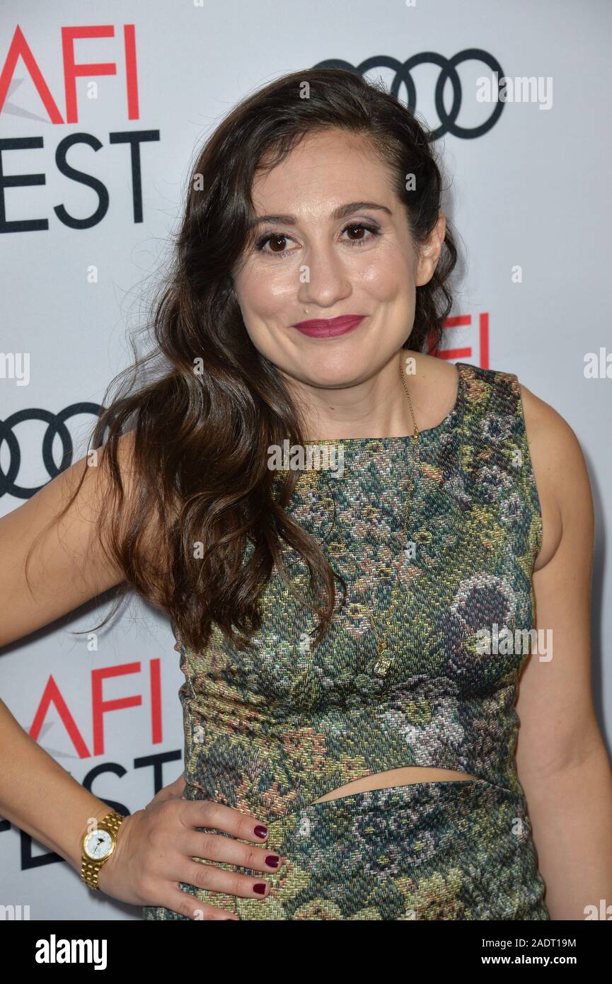 LOS ANGELES, CA. 11 novembre 2016 : l'actrice Lucy DeVito pour premiere de "le comédien", une partie de l'AFI Fest 2016, à l'Egyptian Theatre, à Hollywood. © 2016 Paul Smith / Featureflash Banque D'Images