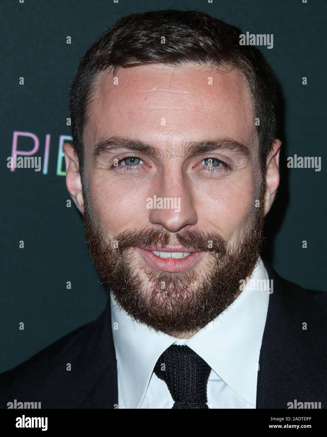WEST HOLLYWOOD, LOS ANGELES, CALIFORNIE, USA - 04 DÉCEMBRE : l'Acteur Aaron Taylor-Johnson arrive à la Los Angeles Projection spéciale de Momentum Pictures' 'A Million Little Pieces" tenue à l'hôtel London West Hollywood à Los Angeles le 4 décembre 2019 à West Hollywood, Los Angeles, Californie, États-Unis. (Photo par Xavier Collin/Image Press Office) Banque D'Images