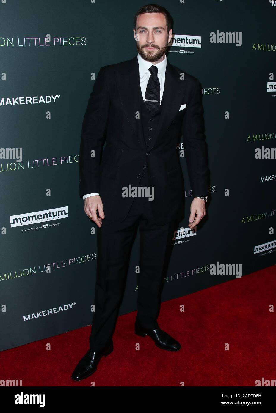 West Hollywood, États-Unis. 08Th Nov, 2019. WEST HOLLYWOOD, LOS ANGELES, CALIFORNIE, USA - 04 DÉCEMBRE : l'Acteur Aaron Taylor-Johnson arrive à la Los Angeles Projection spéciale de Momentum Pictures' 'A Million Little Pieces" tenue à l'hôtel London West Hollywood à Los Angeles le 4 décembre 2019 à West Hollywood, Los Angeles, Californie, États-Unis. (Photo par Xavier Collin/Image Crédit : Agence de Presse) L'agence de presse Image/Alamy Live News Banque D'Images