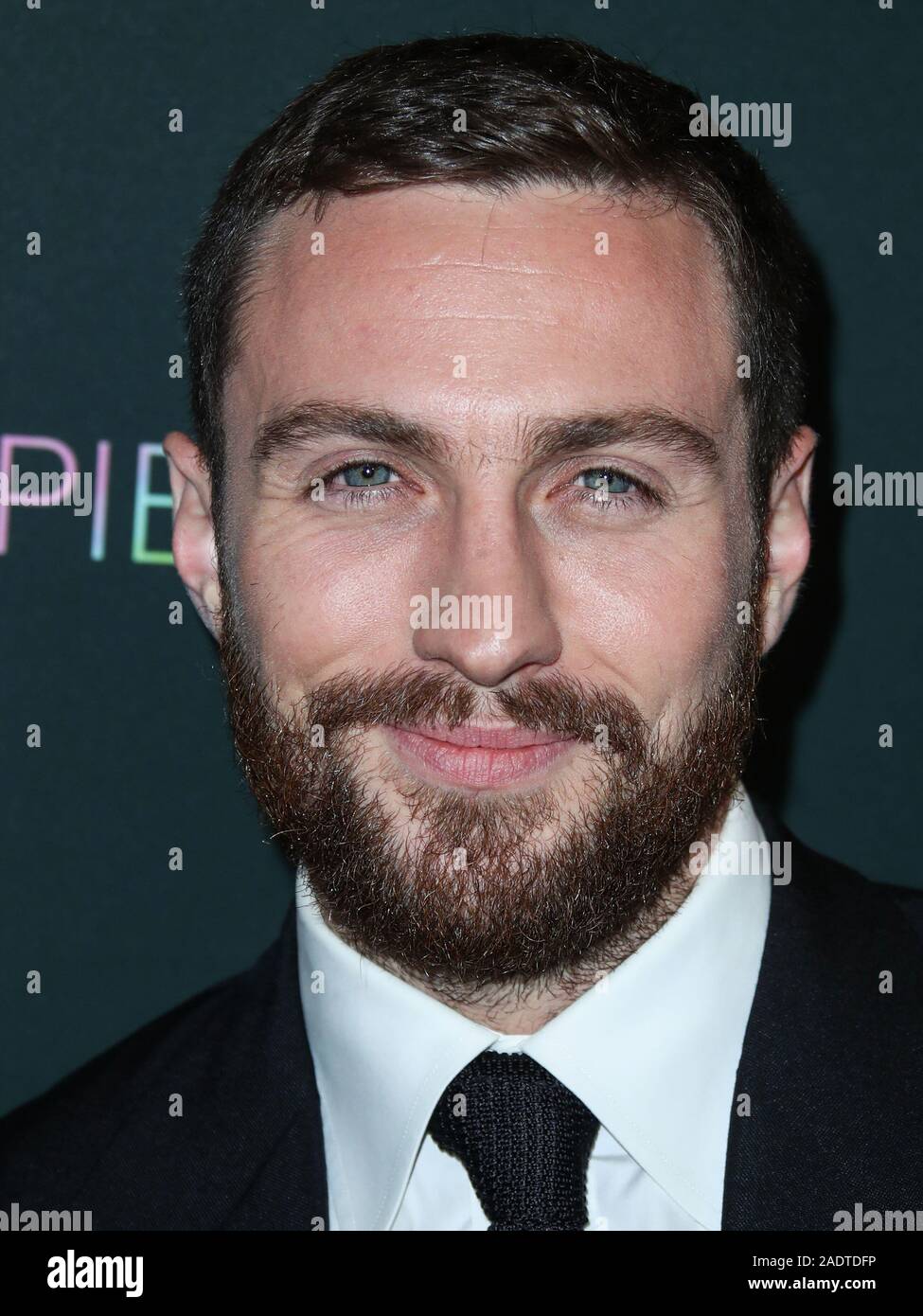 WEST HOLLYWOOD, LOS ANGELES, CALIFORNIE, USA - 04 DÉCEMBRE : l'Acteur Aaron Taylor-Johnson arrive à la Los Angeles Projection spéciale de Momentum Pictures' 'A Million Little Pieces" tenue à l'hôtel London West Hollywood à Los Angeles le 4 décembre 2019 à West Hollywood, Los Angeles, Californie, États-Unis. (Photo par Xavier Collin/Image Press Office) Banque D'Images