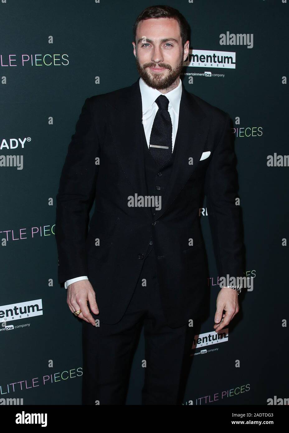 WEST HOLLYWOOD, LOS ANGELES, CALIFORNIE, USA - 04 DÉCEMBRE : l'Acteur Aaron Taylor-Johnson arrive à la Los Angeles Projection spéciale de Momentum Pictures' 'A Million Little Pieces" tenue à l'hôtel London West Hollywood à Los Angeles le 4 décembre 2019 à West Hollywood, Los Angeles, Californie, États-Unis. (Photo par Xavier Collin/Image Press Office) Banque D'Images