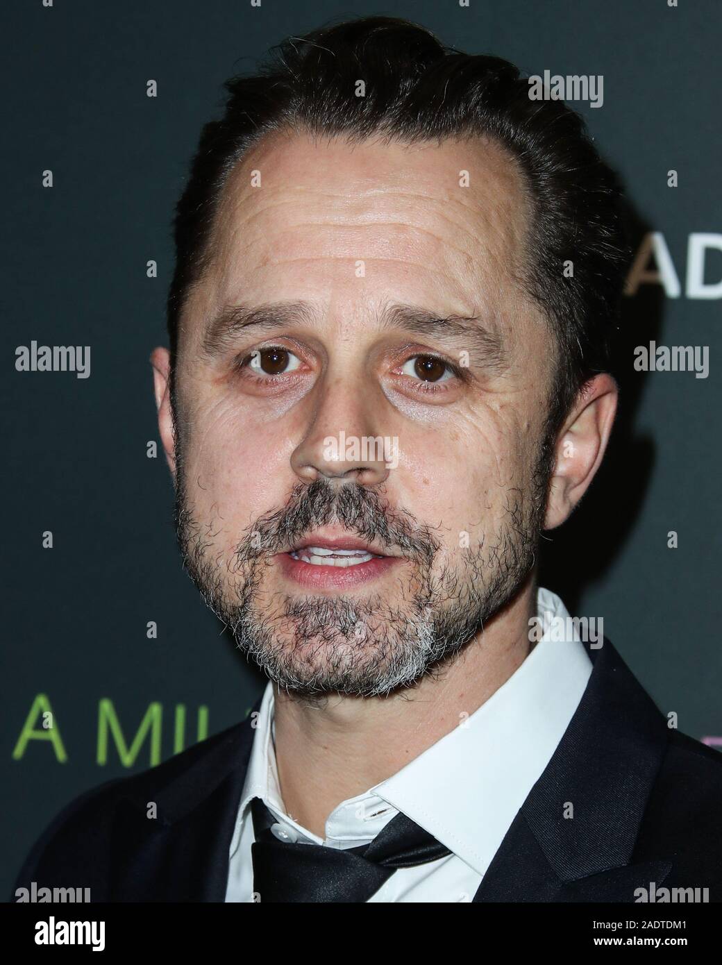West Hollywood, États-Unis. 08Th Nov, 2019. WEST HOLLYWOOD, LOS ANGELES, CALIFORNIE, USA - 04 DÉCEMBRE : l'Acteur Giovanni Ribisi arrive à la Los Angeles Projection spéciale de Momentum Pictures' 'A Million Little Pieces" tenue à l'hôtel London West Hollywood à Los Angeles le 4 décembre 2019 à West Hollywood, Los Angeles, Californie, États-Unis. (Photo par Xavier Collin/Image Crédit : Agence de Presse) L'agence de presse Image/Alamy Live News Banque D'Images