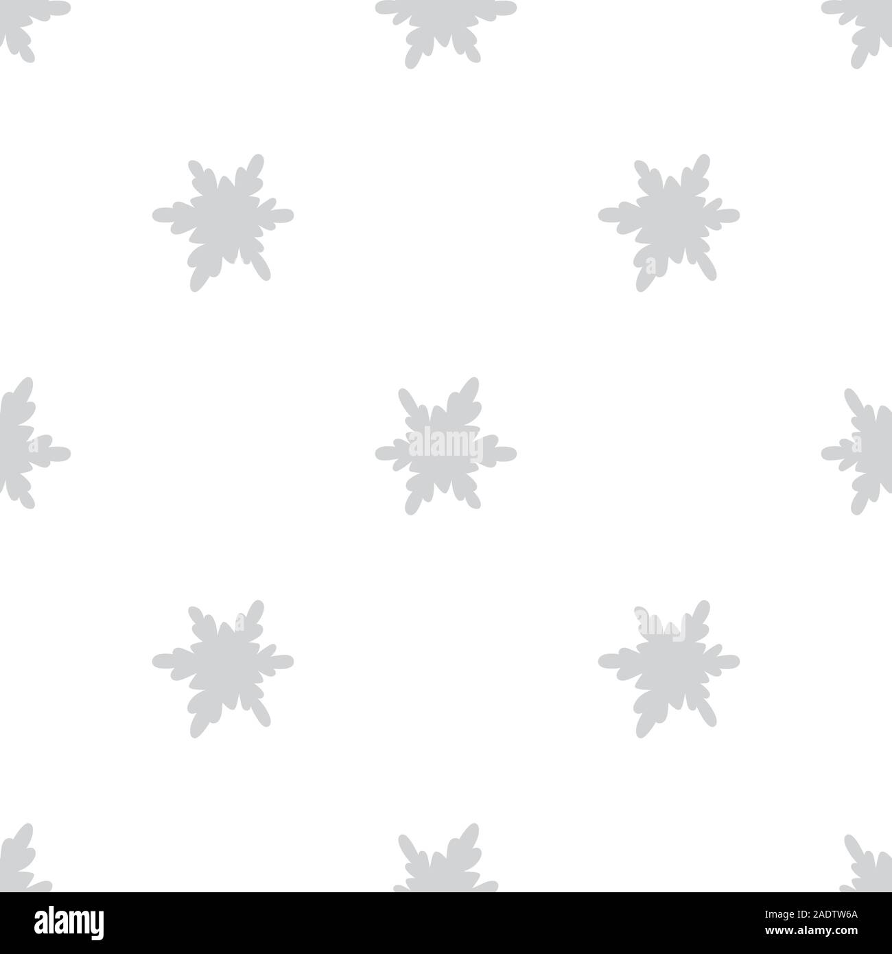 Gris argent ou monochrome transparente. flocons de lumière Doodle mignon design. Idéal pour imprimer, carton 100, pages web, des vêtements. Noël et Nouvel an Illustration de Vecteur