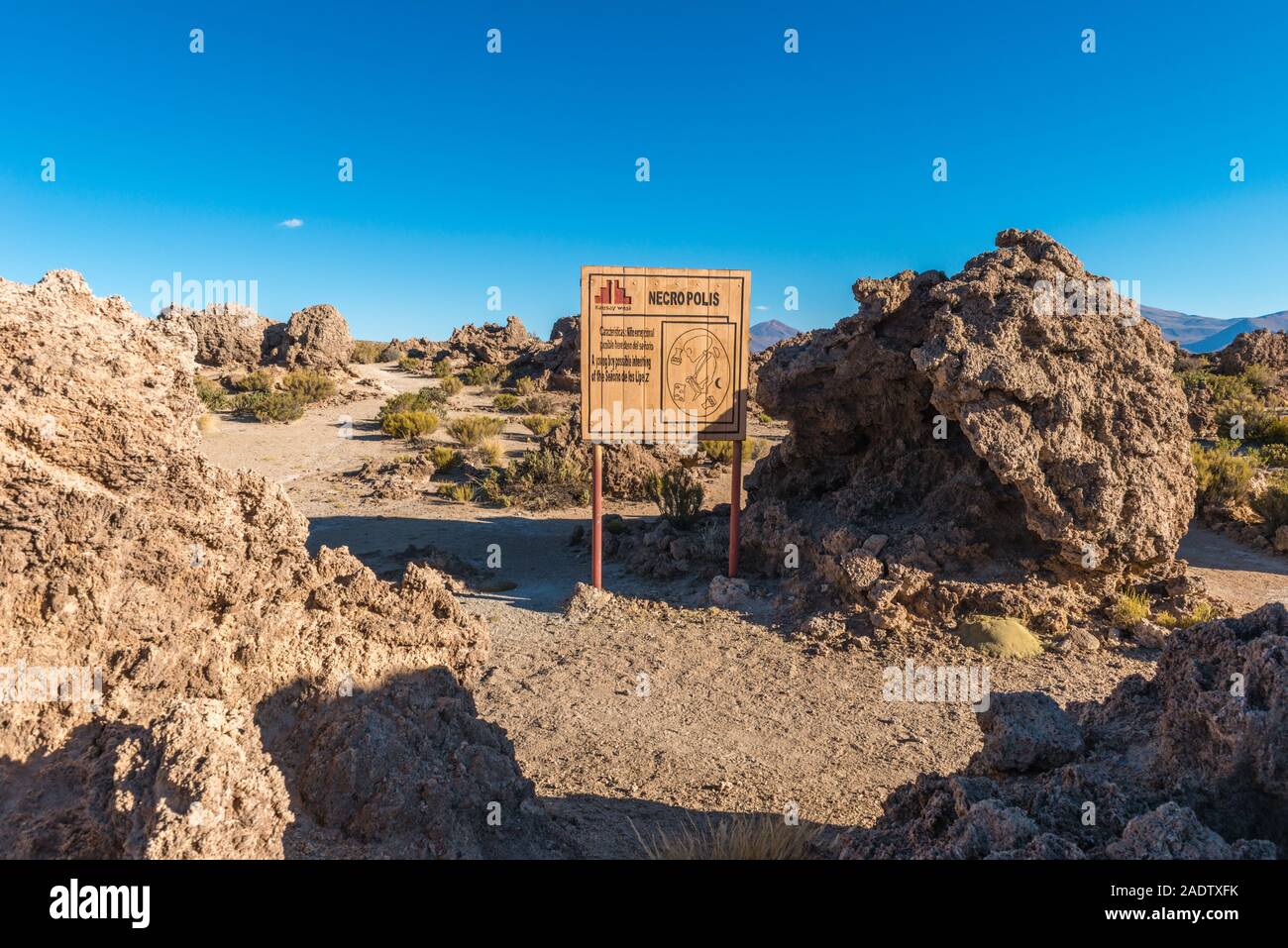 Nécropole, San Juan del Rosario, le sud de l'Altiplano, Salar de Uyuni, Potosi, Bolivie Ministère sud-ouest, l'Amérique latine Banque D'Images