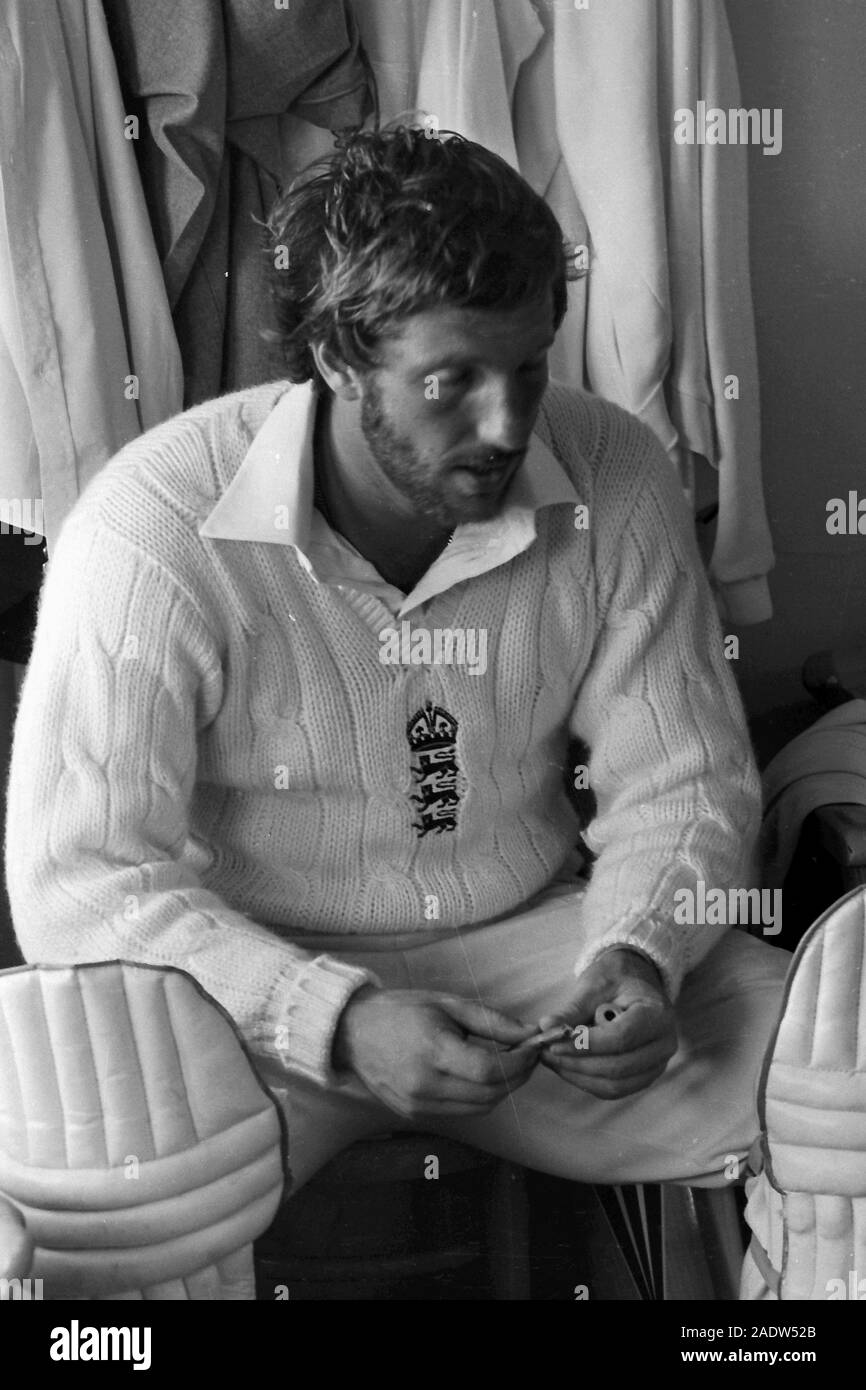 Ian Botham Botham 1981 Test Banque D'Images