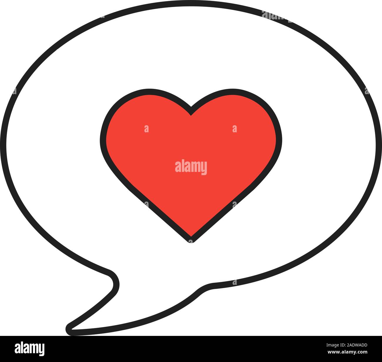 Message d'amour icône linéaire. Fine ligne illustration. Sms romantique avec contour du cœur symbole. Dessin vectoriel aperçu isolés Illustration de Vecteur