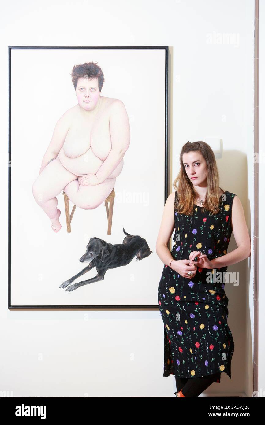 Edinburgh, Ecosse, Royaume-Uni. 5 déc 2019. BP Portrait Award affichage à la National Portrait Gallery d'Edimbourg. Bp jeune artiste Emma Hopkins pour Sophie et Carla. Credit : Pako Mera/Alamy Live News Banque D'Images