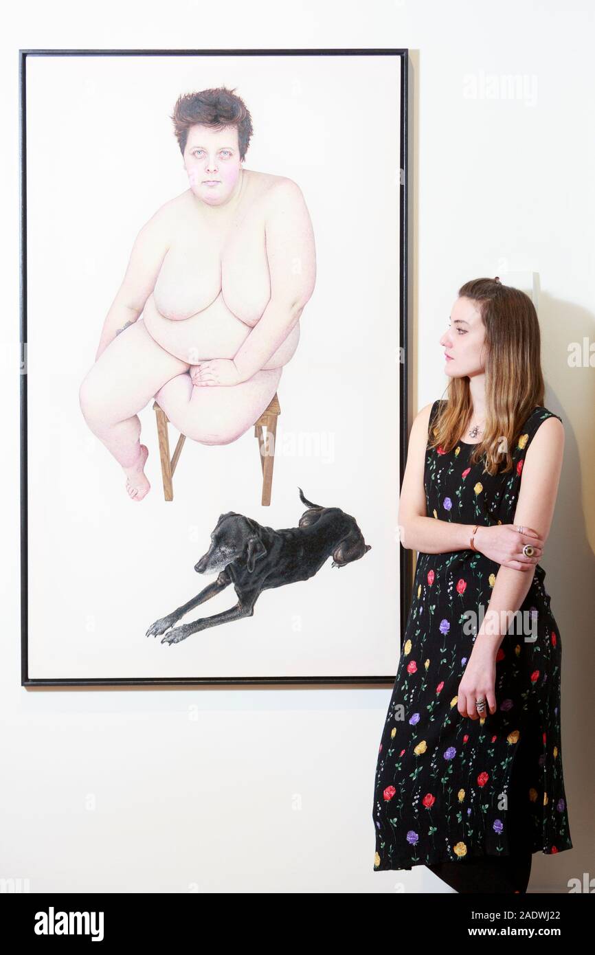 Edinburgh, Ecosse, Royaume-Uni. 5 déc 2019. BP Portrait Award affichage à la National Portrait Gallery d'Edimbourg. Bp jeune artiste Emma Hopkins pour Sophie et Carla. Credit : Pako Mera/Alamy Live News Banque D'Images