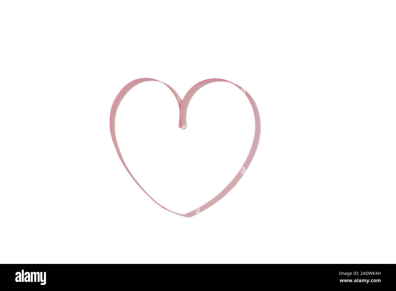 Le symbole du coeur de ruban, forme de coeur. cardiologie concept, un coeur en santé Banque D'Images