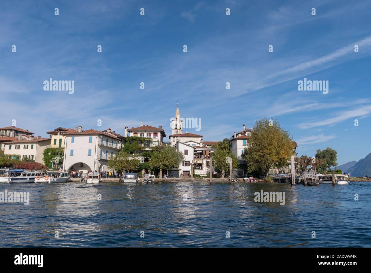 Isola dei Pescatori (île des pêcheurs), Lac Majeur, Italie Banque D'Images