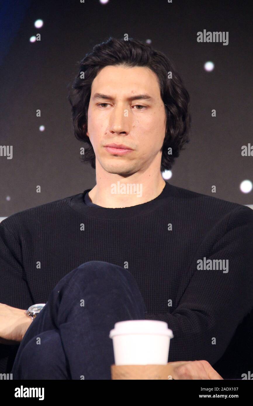 Los Angeles, USA. 08Th Nov, 2019. 12/04/2019 Adam Driver "Star Wars : La montée de l'Skywalker" Conférence de presse tenue à Pasadena, CA Crédit : Cronos/Alamy Live News Banque D'Images