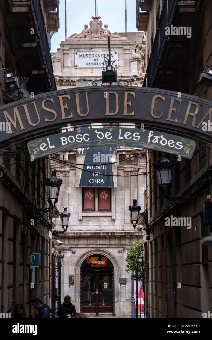 Musée de Cire Wax Museum à Barcelone, Espagne, Europe Banque D'Images