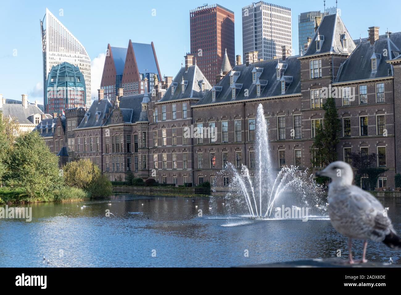 Le Binnenhof, emplacement du gouvernement néerlandais à La Haye Banque D'Images