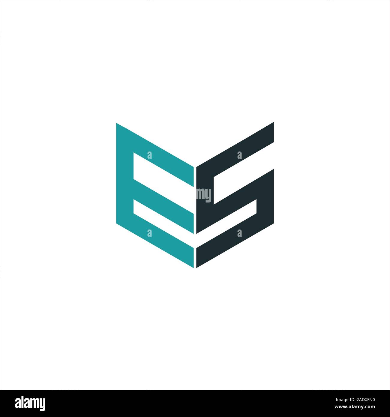 Lettre initiale es ou logo design logo Vector se Illustration de Vecteur
