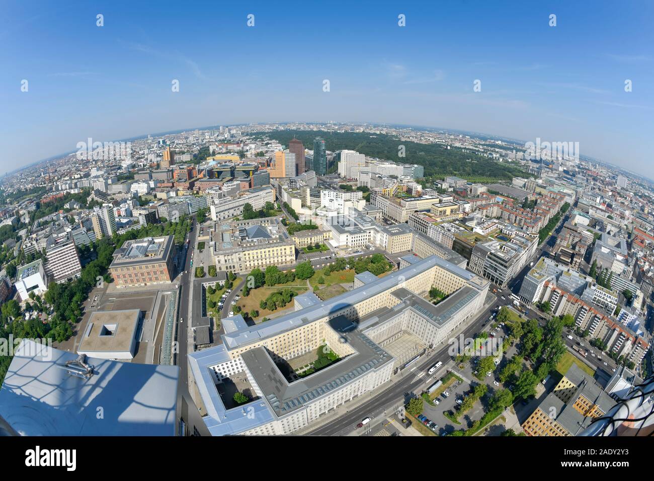 Stadtpanorama, Wilhelmstraße, Potsdamer Platz, Mitte, Berlin, Deutschland Banque D'Images
