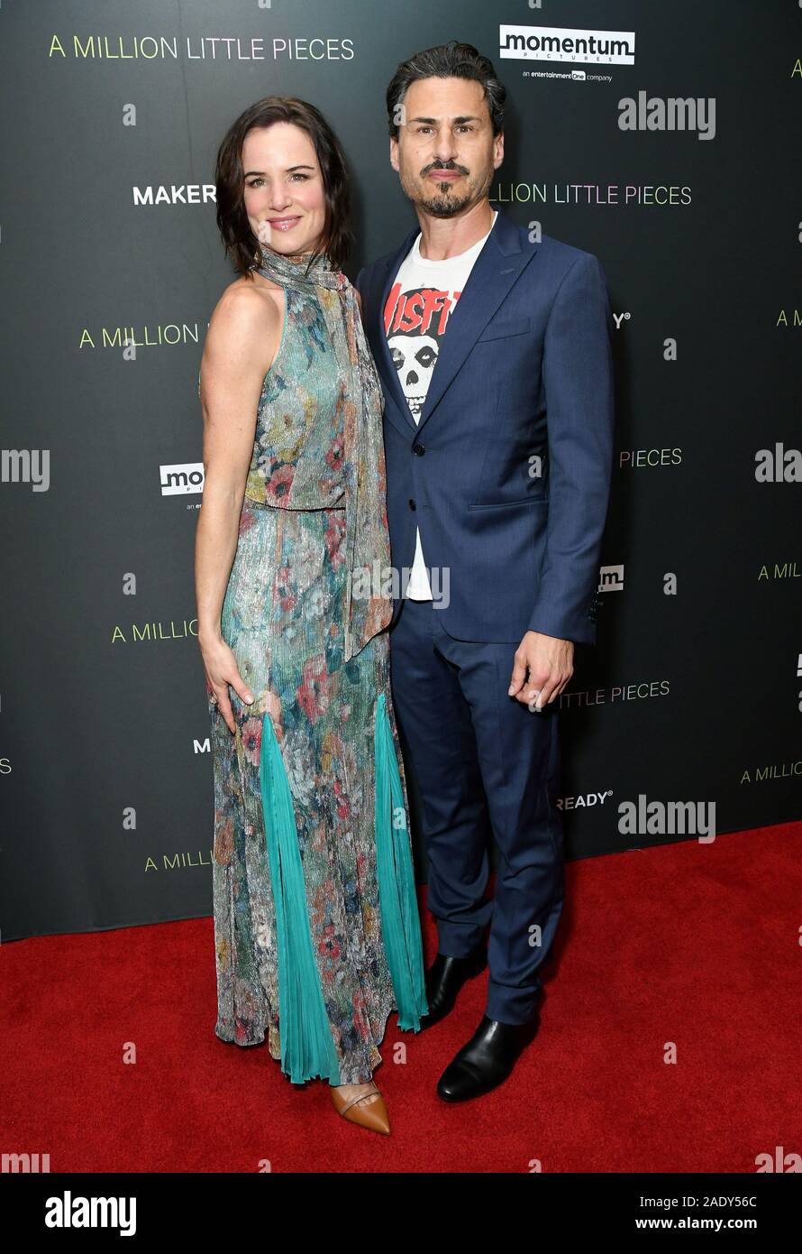 4 décembre 2019, West Hollywood, Californie, USA : Juliette Lewis, le batteur Brad Wilk. Projection spéciale de Momentum Pictures d'un million de petits morceaux qui s'est tenue à l'hôtel de Londres. (Crédit Image : © F. S/AdMedia via Zuma sur le fil) Banque D'Images