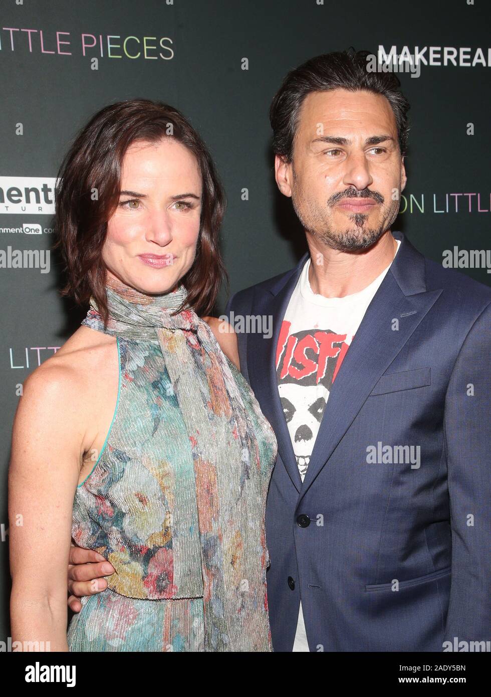 4 décembre 2019, West Hollywood, Californie, USA : Juliette Lewis, le batteur Brad Wilk. Projection spéciale de Momentum Pictures d'un million de petits morceaux qui s'est tenue à l'hôtel de Londres. (Crédit Image : © F. S/AdMedia via Zuma sur le fil) Banque D'Images