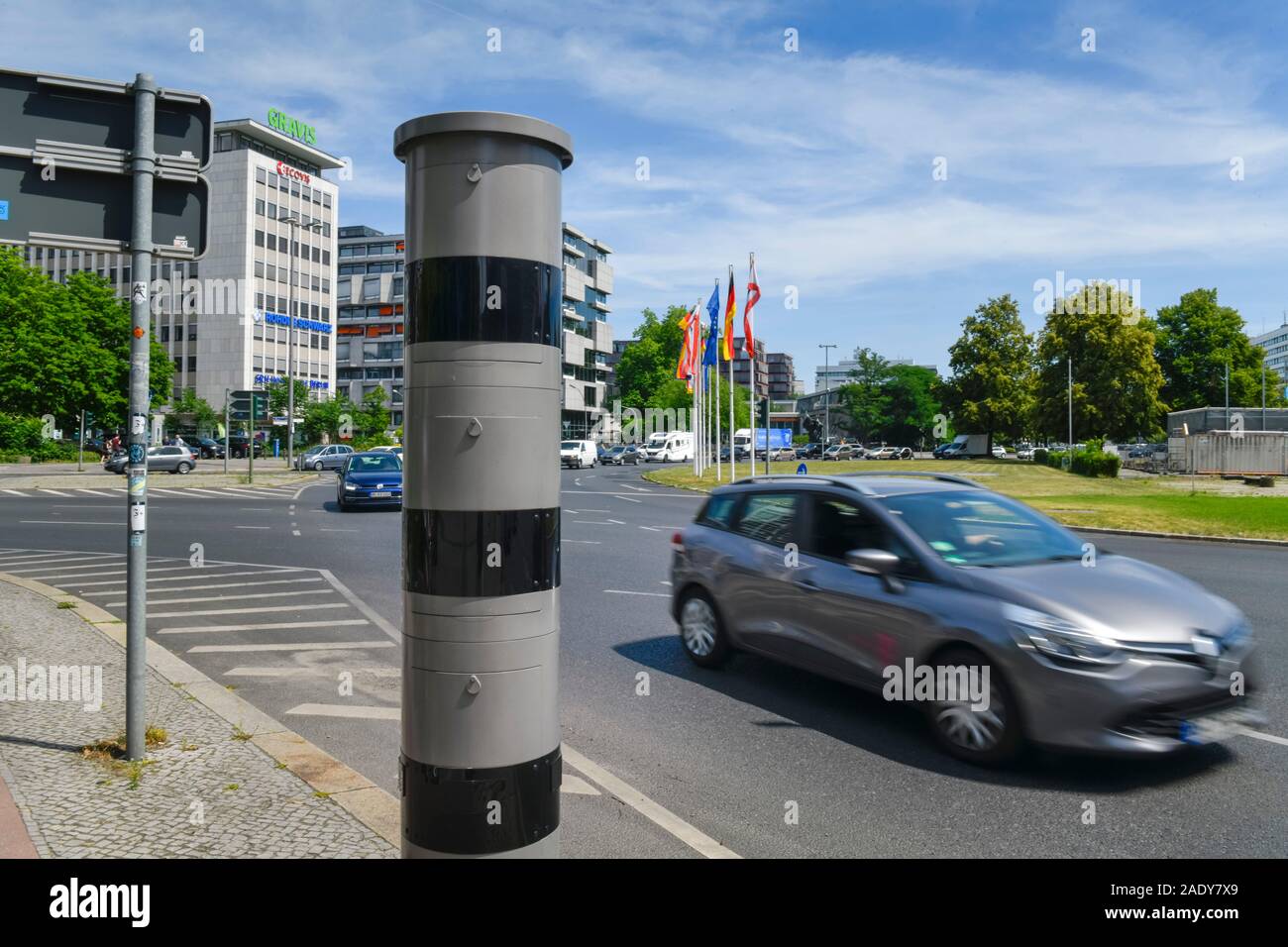 Blitzer, Ernst-Reuter-Platz, Charlottenburg, Berlin, Deutschland Banque D'Images