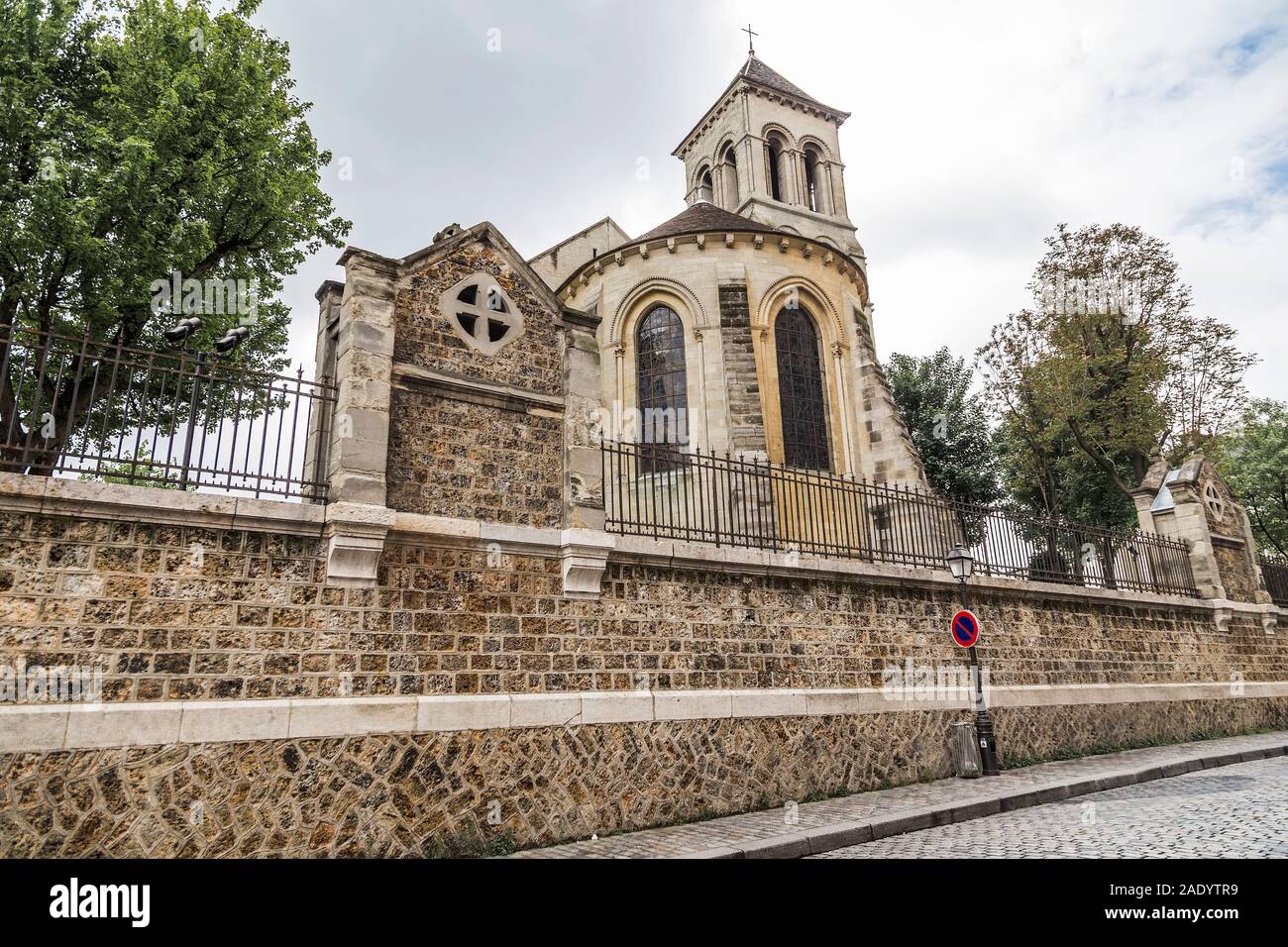 Eglise de Saint Pierre de Montmartre - l'une des plus anciennes églises de l'ensemble de Paris. France Banque D'Images