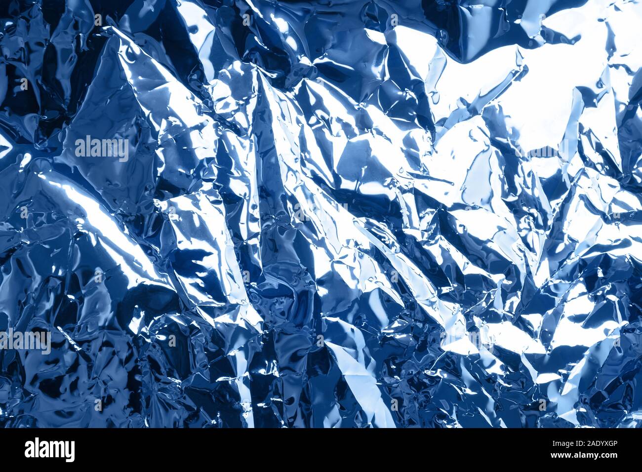 Résumé fond. Aluminium bleu texture. Banque D'Images
