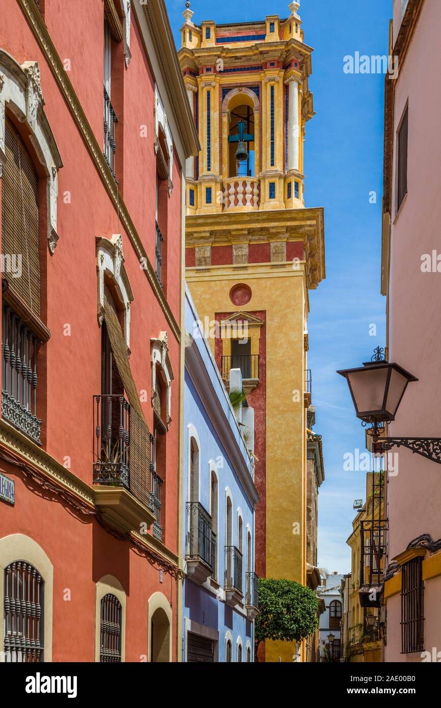 Dans Séville Andalousie Espagne Banque D'Images
