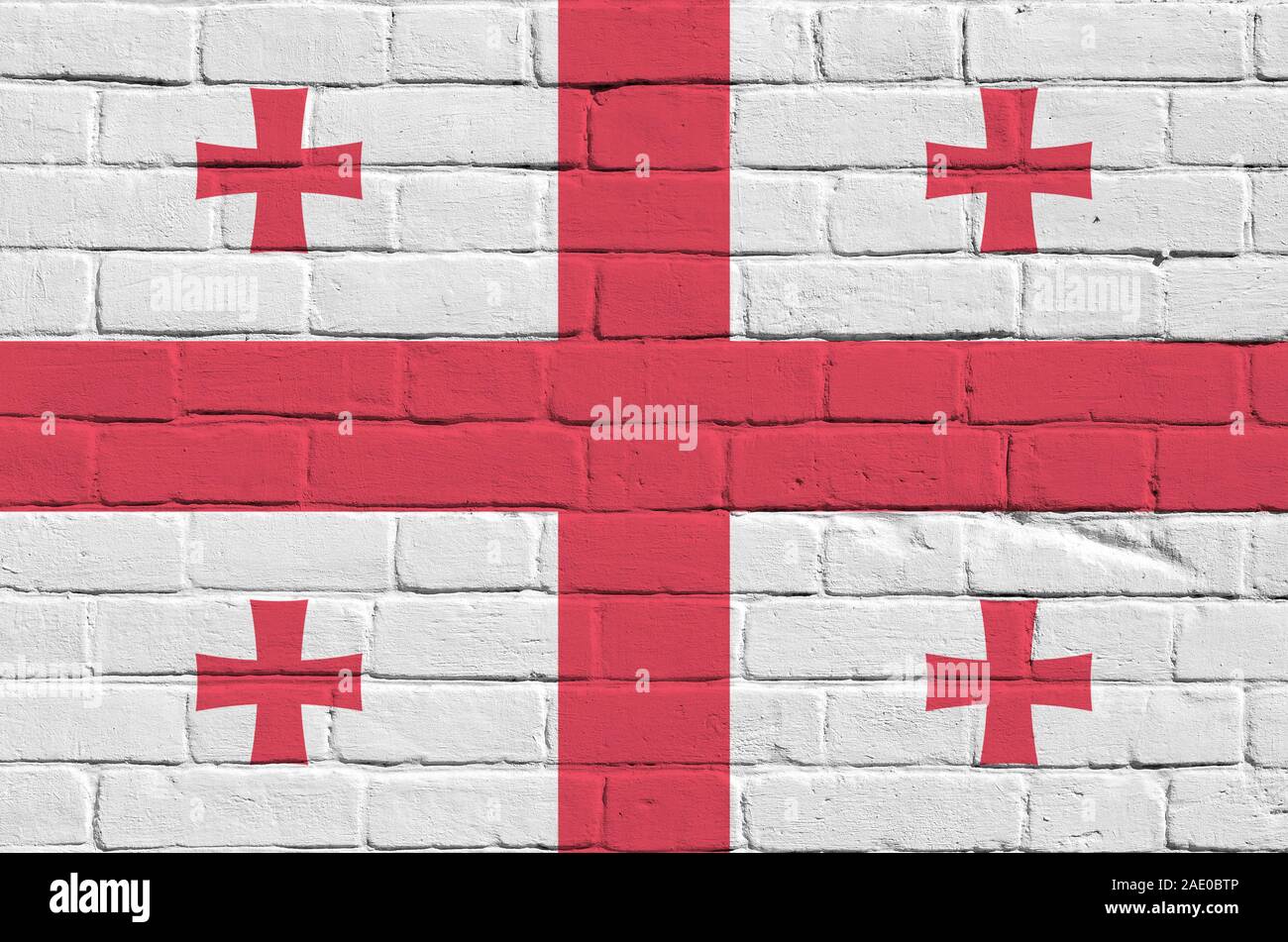 Short Débardeur Drapeau Géorgie Pré-possédé - Blanc, Occasion Très Bon état