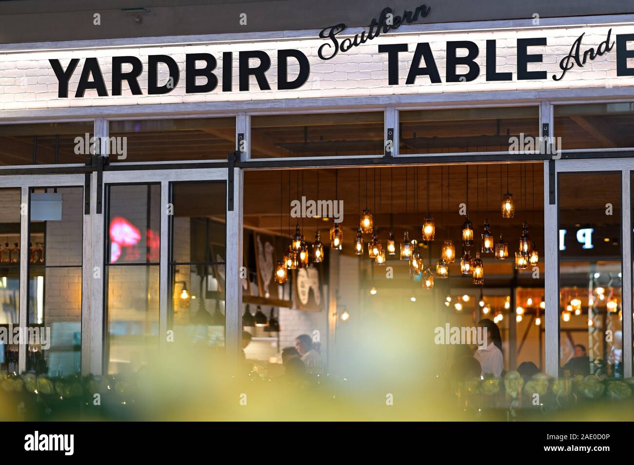 Le Yardbird Southern Table au centre commercial Marina Bay Sands, Singapour SIN Banque D'Images