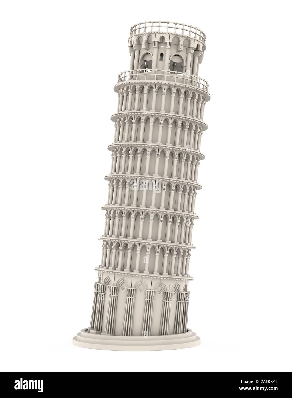 Leaning Tower Isolated Banque D'Images