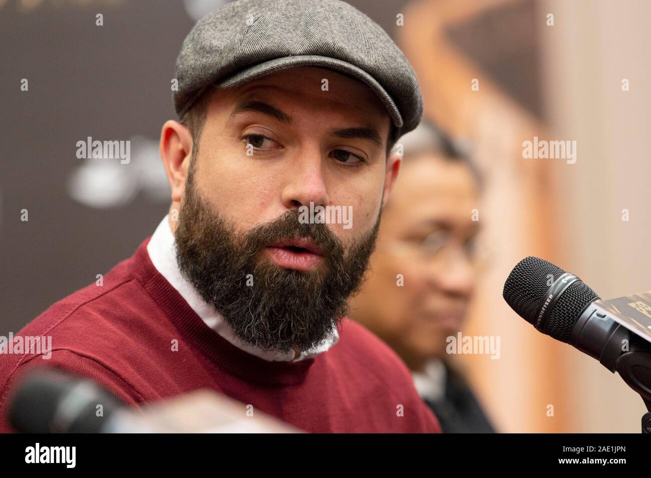 Macao, Chine. Le 05 mai 2019. Tom Cullen, de la conférence de presse du Jury lors du 4ème Festival International du Film et prix à la Macao Macao Cultural Centre. Macao, 05.12.2019 | Conditions de crédit dans le monde entier : dpa/Alamy Live News Banque D'Images