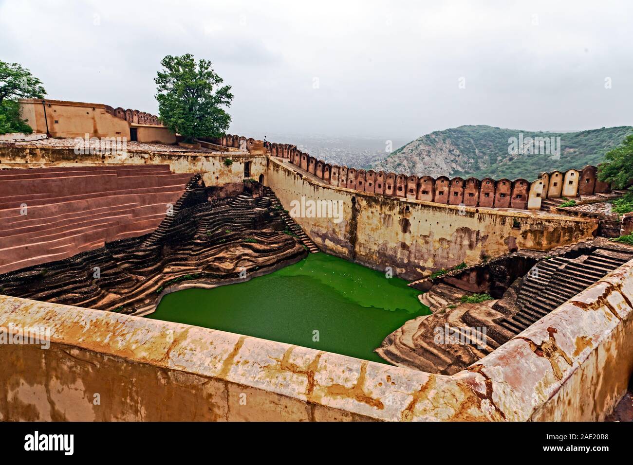 Fort Nahargarh cage, Jaipur, Rajasthan, Inde, Asie Banque D'Images