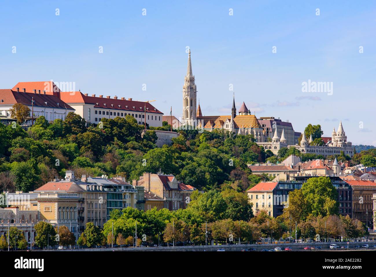 Le Château de Buda, le château historique et complexe de palais des rois hongrois à Budapest, Hongrie Banque D'Images